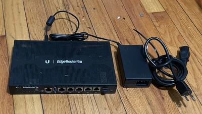 Ubiquiti Networks ER-6P 6-Port Gigabit Router with power supply - Image 1 of 4