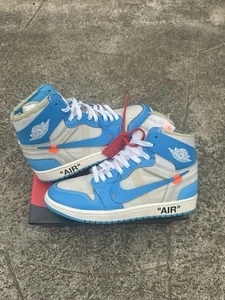 Size 9 - Jordan 1 Retro OG x Off-White High UNC - Picture 1 of 7