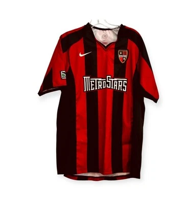 Vintage 2005 Nike New York MetroStars MLS Home Soccer Jersey Men’s Sz. Medium - Image 1 of 4