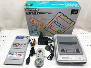 Nintendo Super Famicom SFC Console Boxed Tested Works 3 Games 1 Controller Japan - Picture 1 of 10
