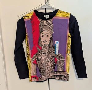 Camisa D&G Dolce & Gabbana Manga Larga Niños Talla 8 Armadura Guerrero Nueva  - Imagen 1 de 9