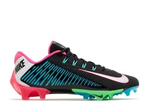 Mens Sz 8.5 Nike Vapor Edge 360 VC Football Cleats Black Teal Pink FN7856-001 - Picture 1 of 5