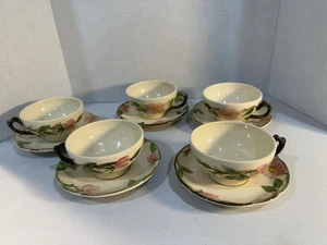 Vintage Franziskaner Wüstenrose Set 5 Tassen und Untertassen - Bild 1 von 6