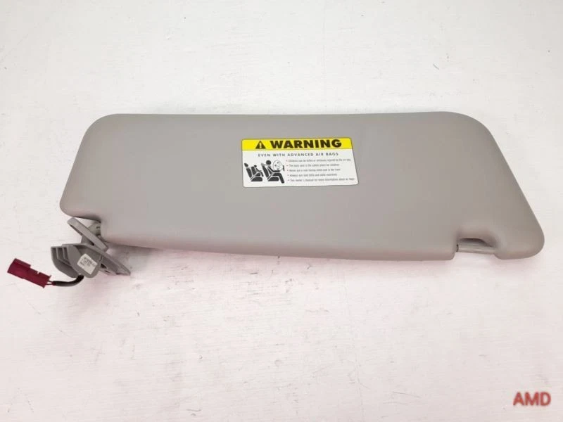 Viseira solar 2006 BMW 525i 525xi 530xi 530i E60 dianteira esquerda driver vinil cinza - Imagem 1 de 4