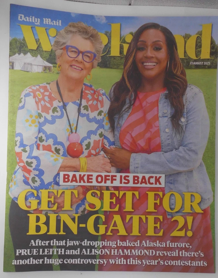 Daily Mail Weekend supplement 23rd August 2025 Great British Bake Off is back! - Image 1 of 1