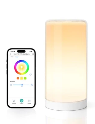 Abajur de mesa inteligente, abajur de cabeceira, compatível com Apple HomeKit, Siri, Amazon A... - Imagem 1 de 4