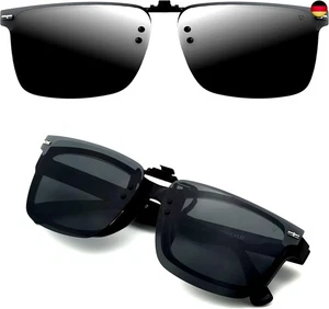 CREYESTAL Polarisiert Sonnenbrillen Aufsatz Brille, Sonnenbrille Clip, Anhebbar - Bild 1 von 6