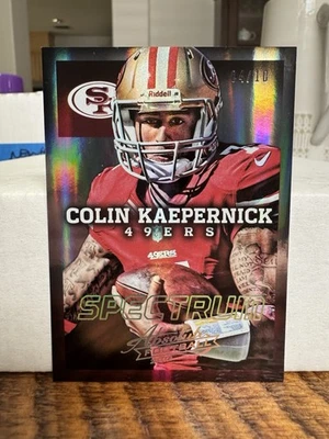 2013 Panini Absolute Colin Kaepernick /10 SSP Spectrum Refractor #82 - Image 1 of 3