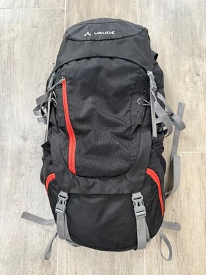 VAUDE Asymmetric 52 + 8 Trekkingrucksack Wanderrucksack, Trekkingrucksack, Black - Bild 1 von 4