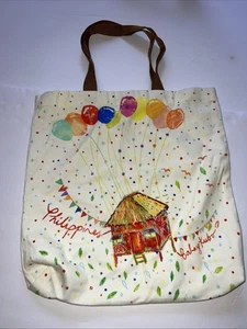 Vintage Bibsisita Ballons Haus Künstler Philippinen Tourist Tragetasche - Bild 1 von 8