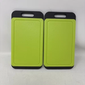 Mini Kitchen Cutting Board Mats Bpafree Dishwasher Safe Juice Grooves 2 Pk - Picture 1 of 2