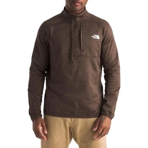 The North Face Canyonlands Giacca Pile Mezza Zip Uomo S Marrone Smokey Erica - Foto 1 di 16