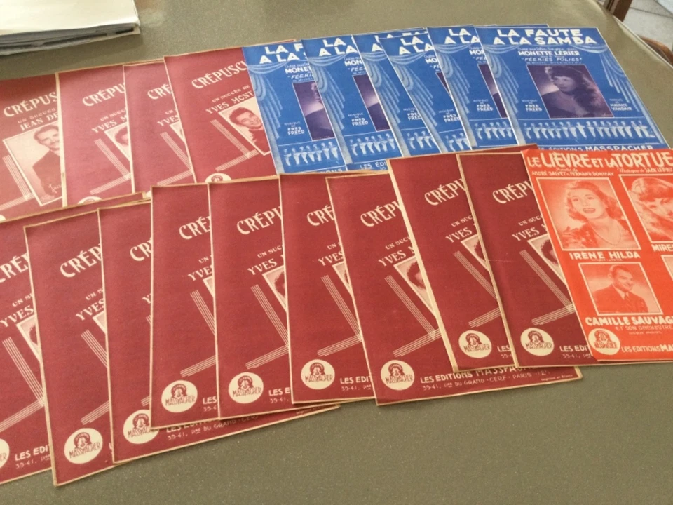 LOT DE  20 PARTITIONS ANCIENNES - Photo 1/1