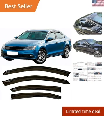 Durable Tinted Vent Shades for VW Jetta 2011-2018 - Improve Comfort and Style - Imagem 1 de 4