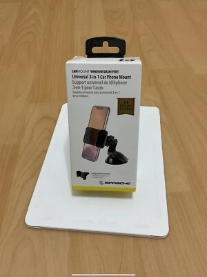 Scosche Car Mount Window Vent /Dash Universal 3 In 1  Phone CAR HOLDER KIT - Image 1 of 4