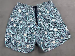 Vilebrequin Shorts Trunks Mens XL Blue Oursinade Shell Sealife Swim Beach Pool - Picture 1 of 12