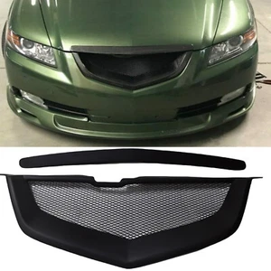 Front Bumper Center Grill Grille Mesh Kit For Acura TL 2007-2008 Matte Black New - Picture 1 of 10