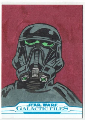 Star Wars Galactic Files 2017 Topps Artist Sketch Card by Ibrahim Ozkan (a) - Image 1 of 2