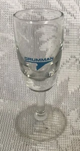 Set of 6 Grumman Shot Glasses Pedestal Base 4" Tall - Picture 1 of 5