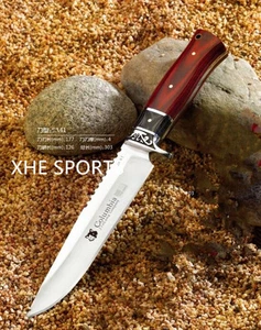 JL 041 Survival Militar Bowie Caza Táctica Cerdo Pegatina Cuchillo Completo Tanga - Imagen 1 de 5