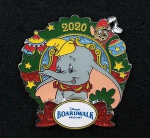Disney Dumbo Flying Elephant & Timothy Mouse Boardwalk Wreath LE 2000 pin - Picture 1 of 1