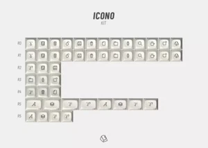 DROP + BIIP MT3 EXTENDED 2048 CUSTOM KEYCAP SET ICONO Kit - Picture 1 of 7