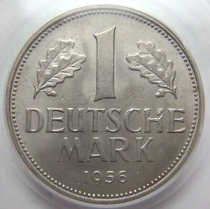 Münze BRD 1 Deutsche Mark 1956 F in Vorzüglich / Stempelglanz PCGS MS62 - Bild 1 von 4