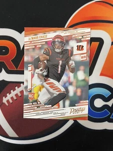 2021 Chronicles Football Jamarr Chase Prestige Bronze #212 SP RC - Picture 1 of 2