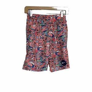 Nike Swimsuit Boys Large Swim Trunks Pink Sharks - Picture 1 of 7