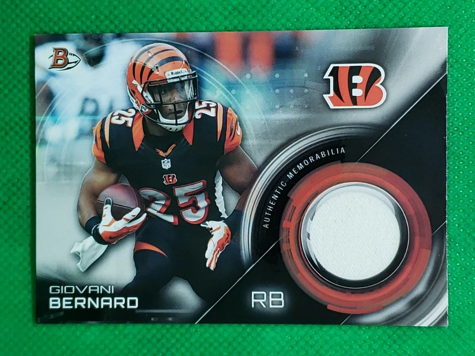 Giovani Bernard 2015 Bowman #BR-GB Relic Memorabilia Jersey Patch - Bengals - Image 1 of 2