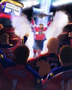 Aleksander Barkov Dream Scene Florida Panthers 2024 Copa Campeones 8x10 NHL Foto - Imagen 1 de 1