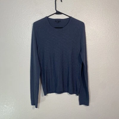 Theory Sweater Wool Cashmere Blend Navy Blue Crew Neck Long Sleeve Casual Sz XS - Image 1 of 4