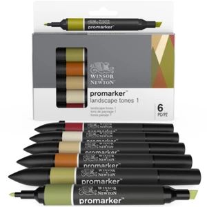 Winsor & Newton Promarker Landscape Tone Set One (6pc) - Picture 1 of 4