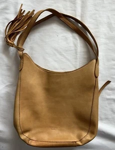 Margot New York Cartera Cuero Tostado Bolso de Mano Estilo Hobo Clásico Y2K - Imagen 1 de 8