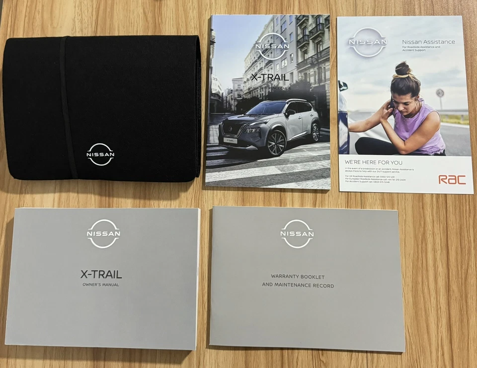 GENUINE NISSAN X-TRAIL OWNERS MANUAL SERVICE BOOK HANDBOOK  WALLET 2017-2024 - Image 1 of 2