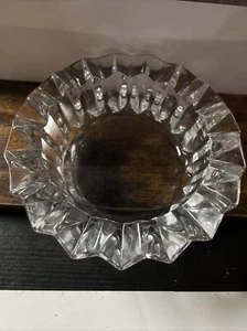 7.5” Lead Crystal Ashtray or Bowl - Mikasa Style Retro - Picture 1 of 10