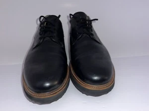 Scarpe Samuel Hubbard Oxford da uomo 14 M in pelle nera con suola Vibram Gore-Tex nuove senza scatola - Foto 1 di 6