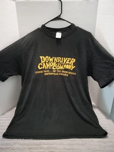Vintage 1980’s Downriver Canoe Co. Tshirt Bentonville, VA ~ Paddle Till Ya Puke - Picture 1 of 12