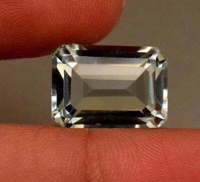 Natural Aquamarine Gemstone Top Faceted Octagon Cut 12.20 Ct Loose Gemstone - Image 1 of 4