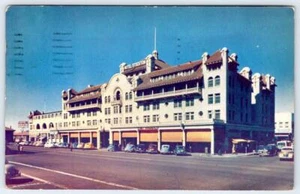 1949 HOTEL STOCKTON CALIFORNIA CA CLASSIC CARS STREET VIEW VINTAGE POSTCARD - Picture 1 of 2