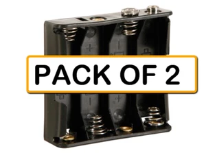 (PACK OF 2) VELLEMAN BH341B BATTERY HOLDER FOR 4 AA-CELL (WITH SNAP TERMINAL) - Picture 1 of 3
