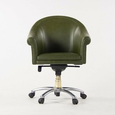 Verde pelle Poltrona Frau Luca Scacchetti Sinan Scrivania da Ufficio Multi Avail