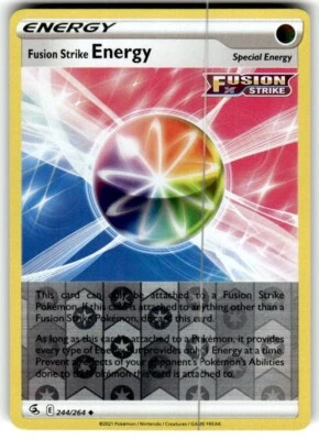 Fusion Strike Energy - 244/264 - Uncommon - Reverse Holo NM - Image 1 of 2