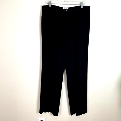 Calvin Klein Womens Plus 16 Black Dress Pants Straight Leg Trousers Business - Image 1 of 4