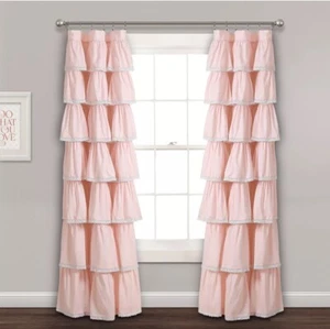Pannello per tenda con volant in pizzo Lush Decor - 52"L x 84"L - 52"W x - Foto 1 di 2