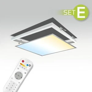 CCT LED Panel Set 62x62cm 36W 3000K-6000K weiss Deckenleuchte Flächenleuchte - Bild 1 von 4