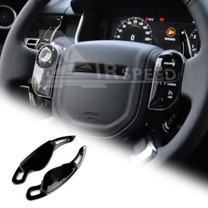 For Land Rover Evoque Velar Car Steering Wheel Paddle Shifter Extension Black - Picture 1 of 8