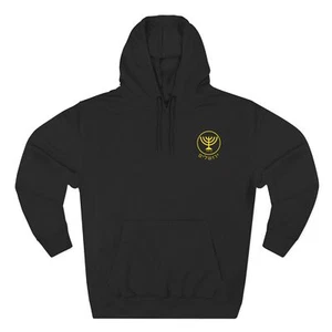 Beitar Jerusalem Fútbol Hombres Polar Bolsillo Sudadera con Capucha Camisa Negra Amarilla Logo Antiguo - Imagen 1 de 5