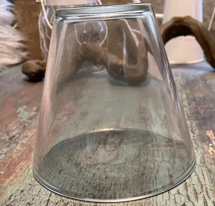 6吊坠照明地球仪透明玻璃6英寸高6英寸底部3英寸顶部 — 第 1/4 张图片