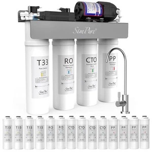 SimPure WP2-400GPD UV 8-Stage RO Reverse Osmosis Water Filter System Whole House - Picture 1 of 10